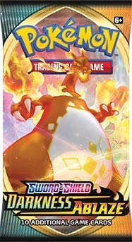 Amazon.com: Pokemon Sword and Shield Darkness Ablaze Booster Pack
